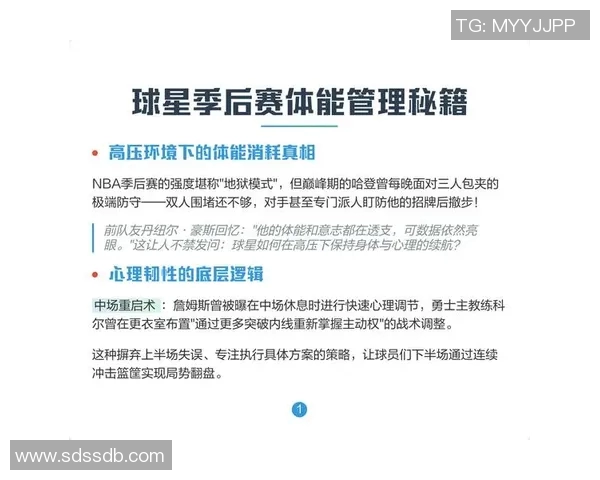 NBA季后赛球队体能恢复策略分析